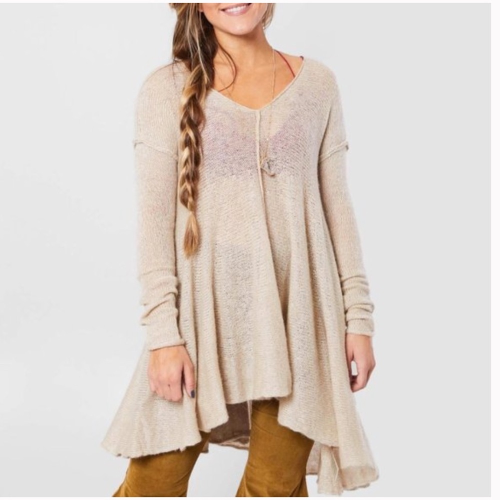 Free People Dancing In The Forest Tunic Sweater